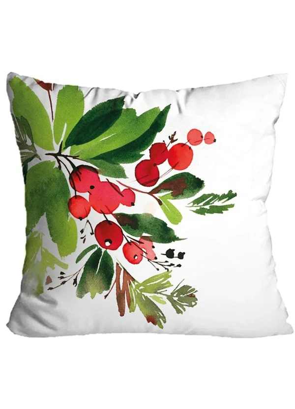 Lar e Lazer - Jogo de Almofadas Natal Dourado 4 Peças 5