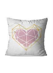 Capa de Almofada Cora��o Rosa 1 Pe�a