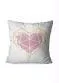 Lar e Lazer - Capa de Almofada Borboleta 1 Peça - variação: Coração Rosa