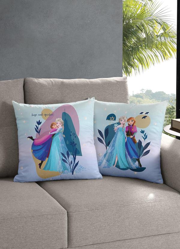 Capa de Almofada (Elsa e Anna) 1 Pea