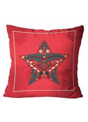 Capa de Almofada Estrela Natalina 1 Pe�a