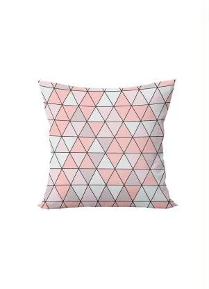Lar e Lazer - Capa de Almofada Geométrico Rosê 1 Peça - LAR E LAZER