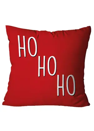 Lar e Lazer - Capa de Almofada Ho Ho Ho 1 Peça - LAR E LAZER