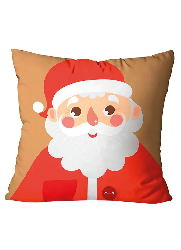 Lar e Lazer - Capa de Almofada Papai Natalino 1 Peça