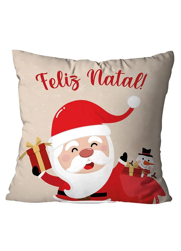 Lar e Lazer - Capa de Almofada Papai Noel 1 Peça