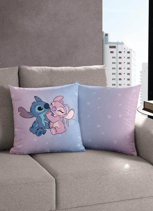 Capa de Almofada (Stitch Love) 1 Pea