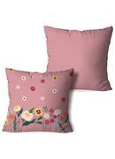 Jg Capa Almofadas Floral Rosa 2 Peas