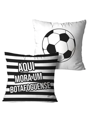 Lar e Lazer - Jogo Capa de Almofada Botafoguense 2 Peças - LAR E LAZER