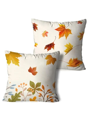 Lar e Lazer - Jogo Capa de Almofada Flores Secas 2 Peças - LAR E LAZER