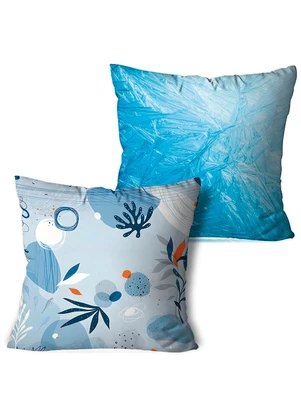 Lar e Lazer - Jogo Capa de Almofada Gelo 2 Peças - LAR E LAZER
