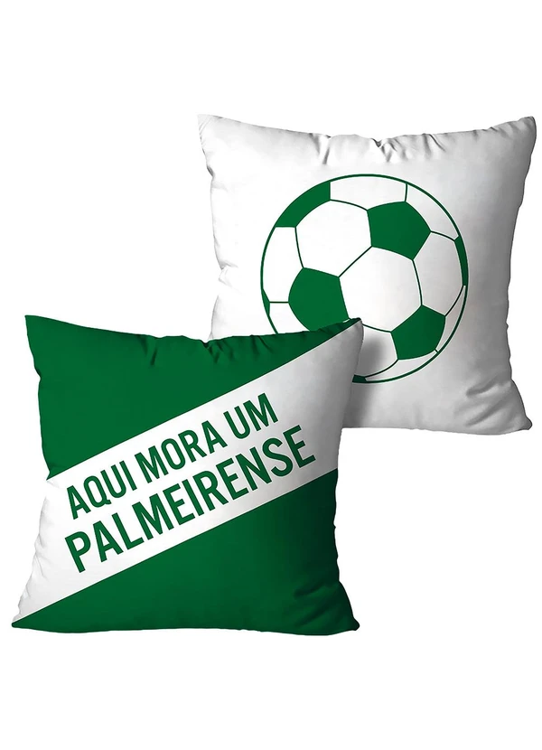 Lar e Lazer - Jogo Capa de Almofada Palmeirense 2 Peças
