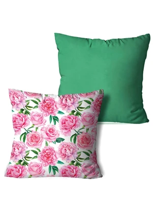 Lar e Lazer - Jogo Capa de Almofada Rosas 2 Peças - LAR E LAZER