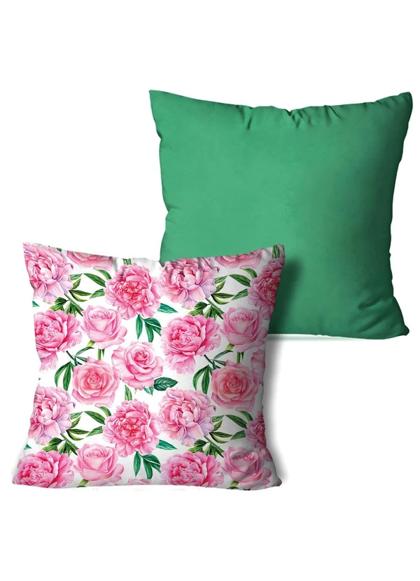 Lar e Lazer - Jogo Capa de Almofada Rosas 2 Peças