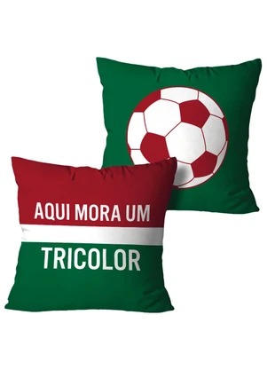 Lar e Lazer - Jogo Capa de Almofada Tricolor 2 Peças - LAR E LAZER