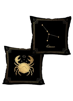 Lar e Lazer - Jogo Capas de Almofada Câncer 2 Peças - LAR E LAZER