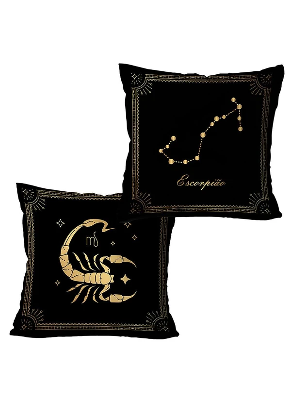 Lar e Lazer - Jogo Capas de Almofada Escorpião 2 Peças