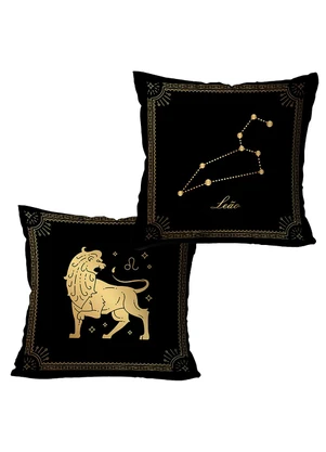 Lar e Lazer - Jogo Capas de Almofada Leão 2 Peças - LAR E LAZER