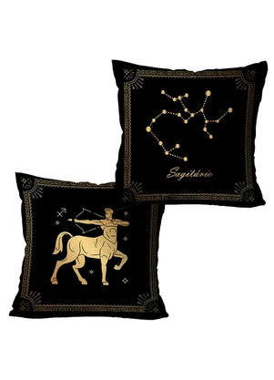 Lar e Lazer - Jogo Capas de Almofada Sagitário 2 Peças - LAR E LAZER