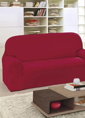 Lar e Lazer - Capa de Sofá 2 e 3 Lugares Vermelho 2 Peças - LAR E LAZER