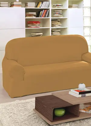 Lar e Lazer - Capa de Sofá Pop 2 e 3 Lugares Dourado 2 Peças - LAR E LAZER