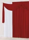 Lar e Lazer - Cortina com Bandô Vermelha 400x230 cm - variação: Vermelha