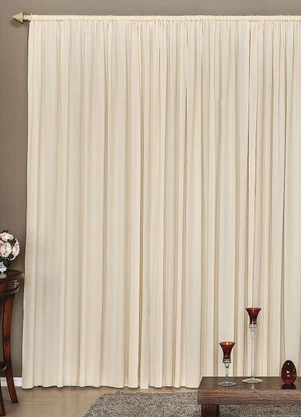 Lar e Lazer - Cortina Modena Bege 400x230 cm - LAR E LAZER