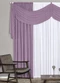Lar e Lazer - Cortina com Bandô Vermelha 400x230 cm - variação: Lilás
