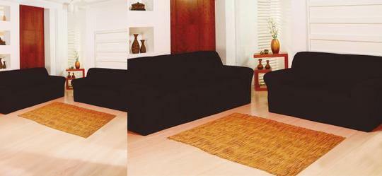 Kit Capa para Sof 2 e 3 Lugares Marrom