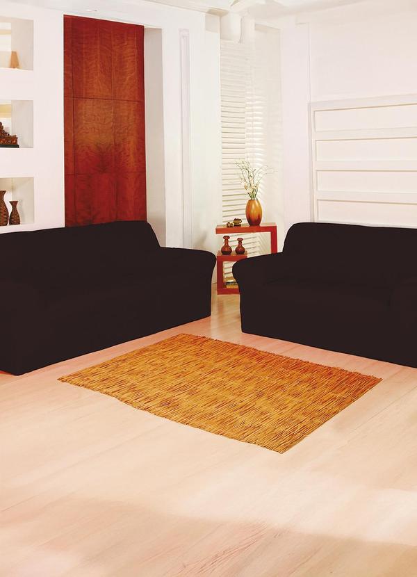 Kit Capa para Sof 2 e 3 Lugares (Marrom)