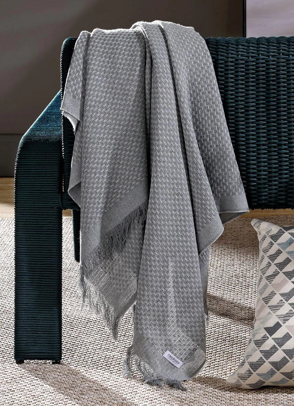 Hedrons - Manta Búzios Cinza 120x145 cm 2