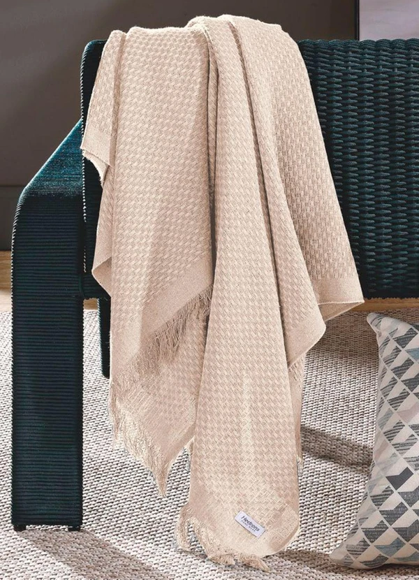 Hedrons - Manta Búzios Marfim 120x145 cm 2