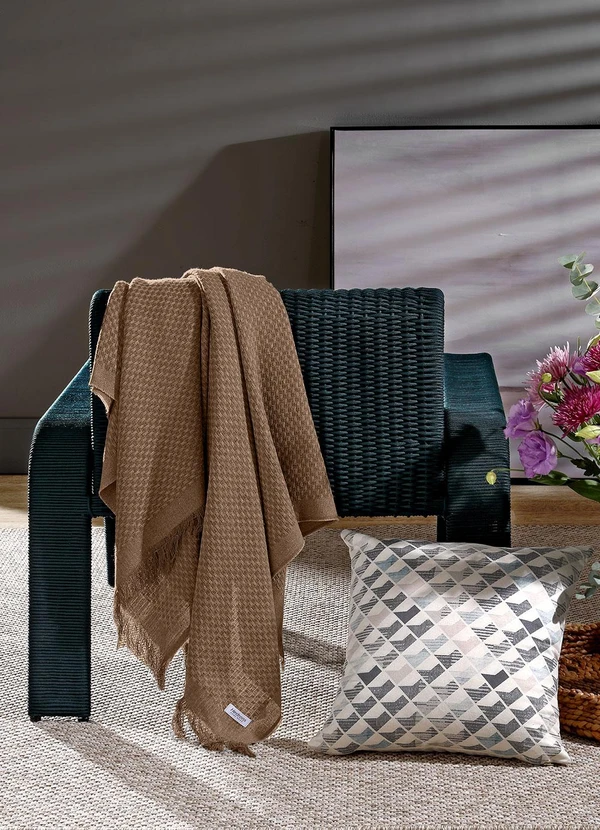 Hedrons - Manta de Sofá Camurça 120x145 cm 1