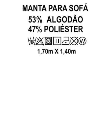 Lar e Lazer - Manta para Sofá Vitral Bege 170x140 cm - LAR E LAZER