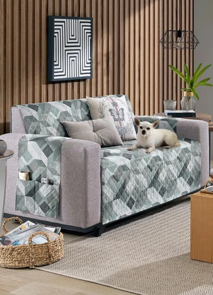 Hedrons - Protetor para Sofá 2 e 3 Lg Andenes 2 Peças - HEDRONS