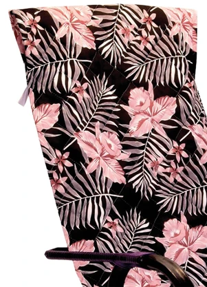 Bella Janela - Capa de Cadeira Espreguiçadeira Floral Rosa - BELLA JANELA