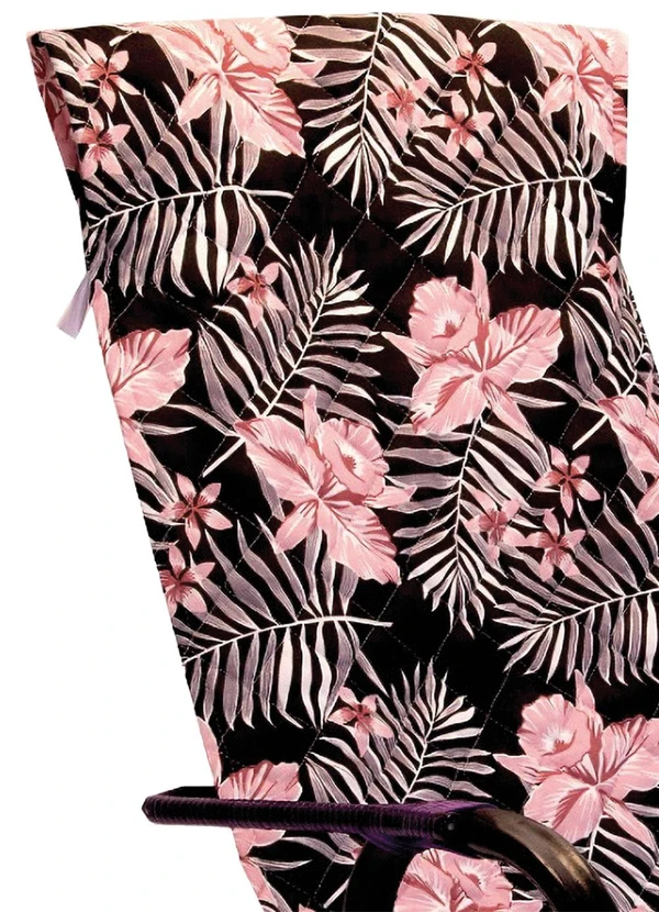 Bella Janela - Capa de Cadeira Espreguiçadeira Floral Rosa 2