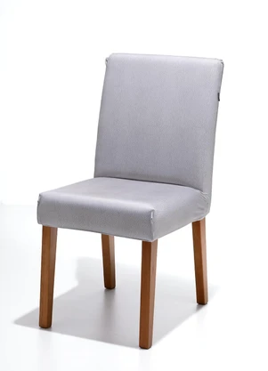 Bella Janela - Capa de Cadeira Malha Couro Titânio 1 Peça - BELLA JANELA