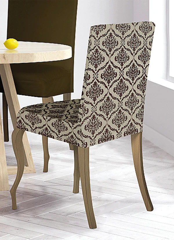 Lar e Lazer - Capa de Cadeira Malha Medalhão 1 Peça