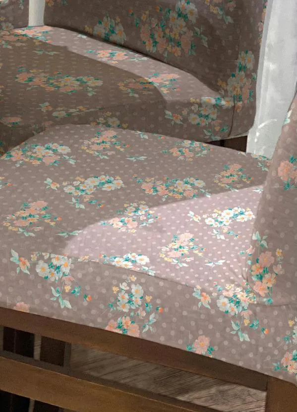 Lar e Lazer - Capa de Cadeira Poá Rosê 1 Peça 3