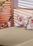 Jogo de Cama Casal Floral Bege 3 Peas