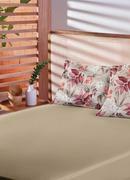 Jogo de Cama Queen Floral Bege 3 Peas