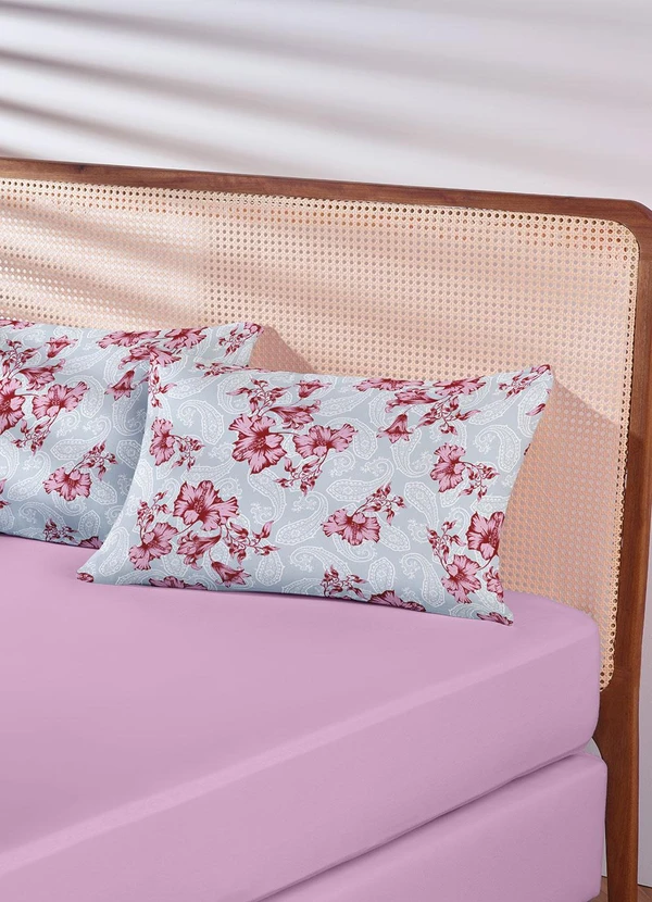 Lar e Lazer - Jogo de Cama Solteiro Floral Rosa 2 Peças