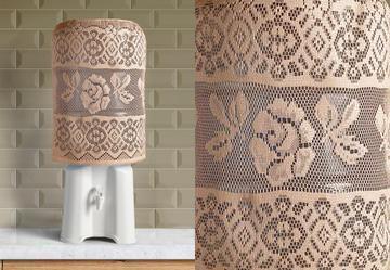 Capa de Gal�o Renda Bege 20 Litros