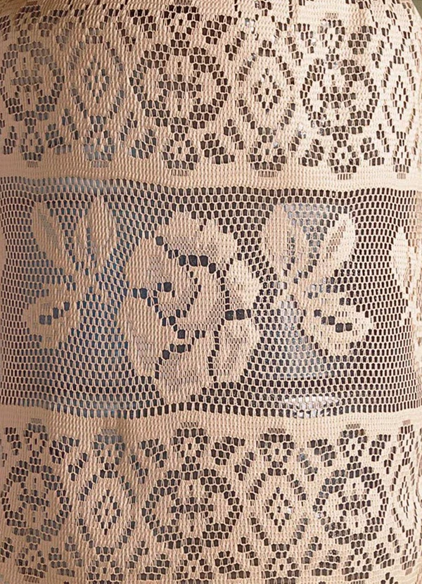 Lar e Lazer - Capa de Galão Renda Bege 20 Litros 2