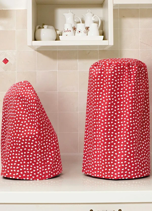 Lar e Lazer - Jogo de Cozinha Coração Vermelho 4 Peças 2