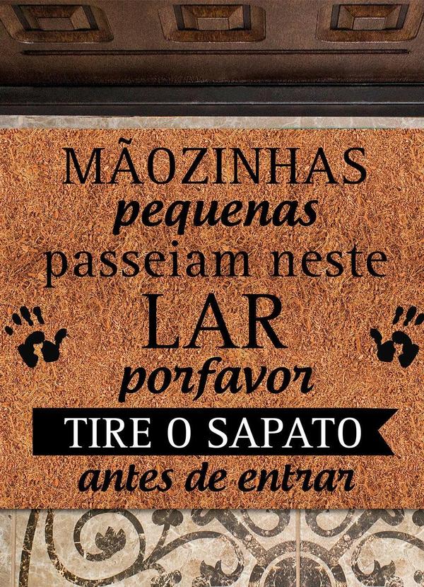 Lar e Lazer - Capacho Antiderrapante Tire o Sapato 40x60 cm 1