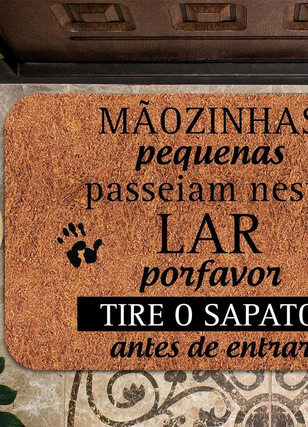 Lar e Lazer - Capacho Antiderrapante Tire o Sapato 40x60 cm 2