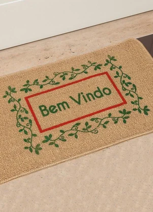 Lar e Lazer - Capacho Bem-Vindo 40x60 cm - LAR E LAZER