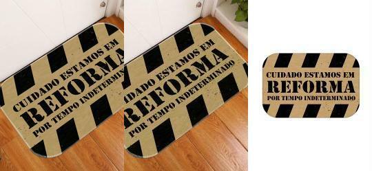 Capacho Cuidado Reforma 34x60 cm