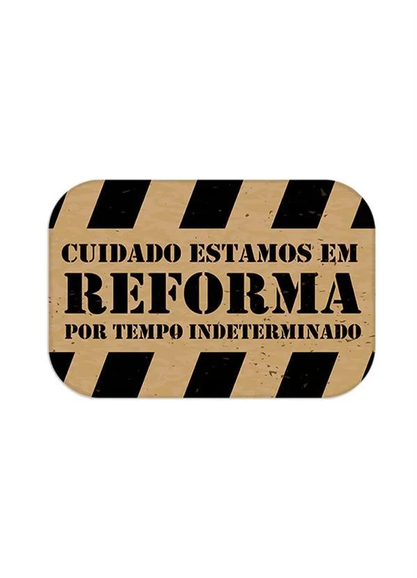 Lar e Lazer - Capacho Cuidado Reforma 34x60 cm 3